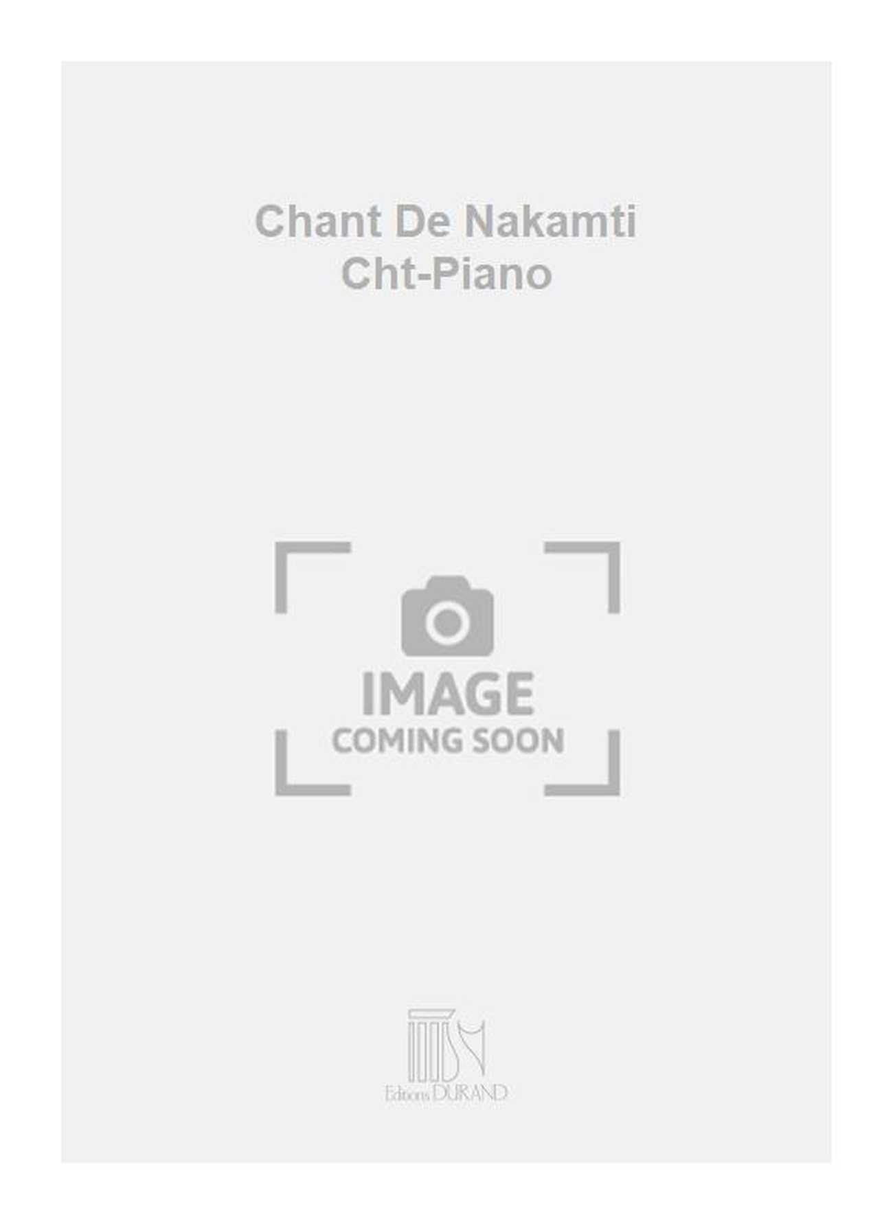 Chant De Nakamti Cht-Piano  